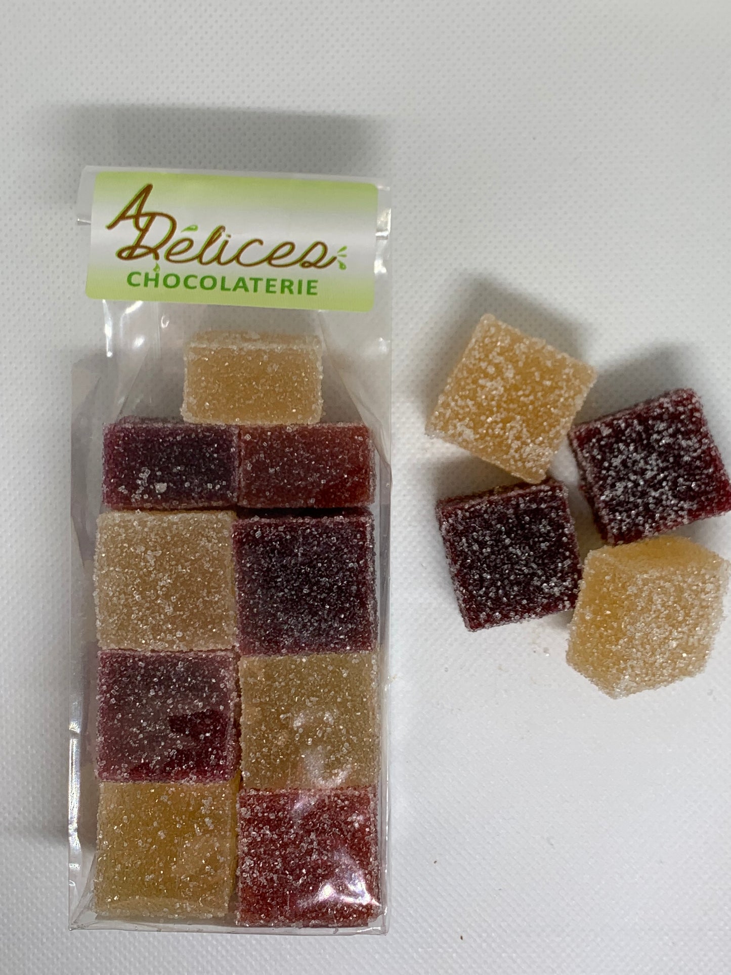 Sachet de pâte de fruits